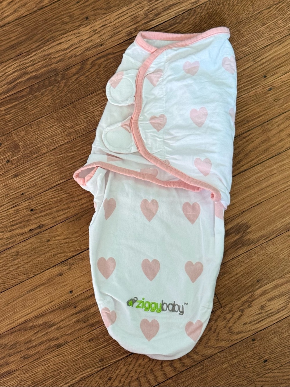 Ziggy Baby Baby Girl Swaddle Blanket Adjustable Wrap size S/M (0-3 months)